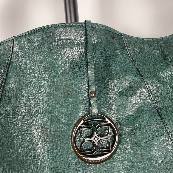 BCBGMAXAZRIA Green Large Hobo Shoulder Leather Bag - Picture 3 of 9